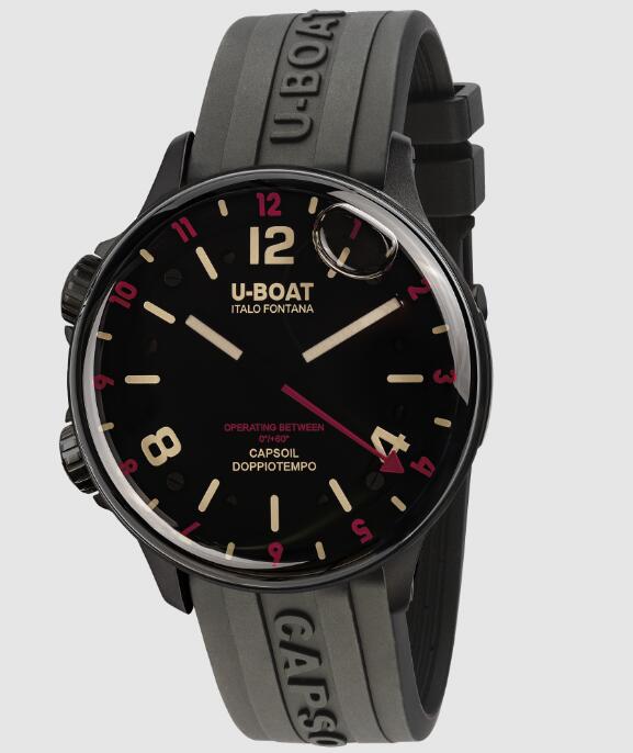 Replica U-BOAT Watch CAPSOIL DOPPIOTEMPO DLC RED REHAUT 8841 Replica U-BOAT Watch CAPSOIL DOPPIOTEMPO DLC RED REHAUT 8841